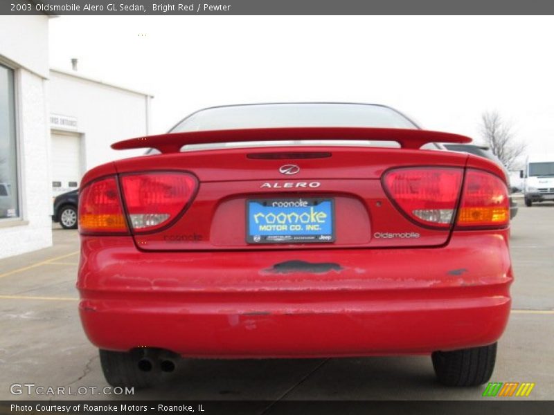 Bright Red / Pewter 2003 Oldsmobile Alero GL Sedan