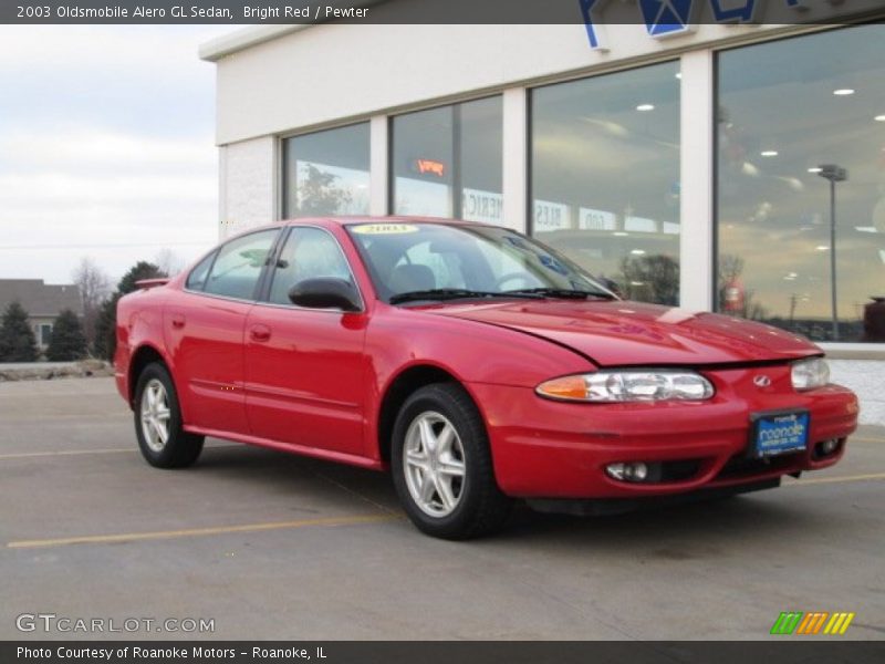 Bright Red / Pewter 2003 Oldsmobile Alero GL Sedan