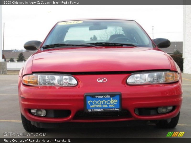 Bright Red / Pewter 2003 Oldsmobile Alero GL Sedan