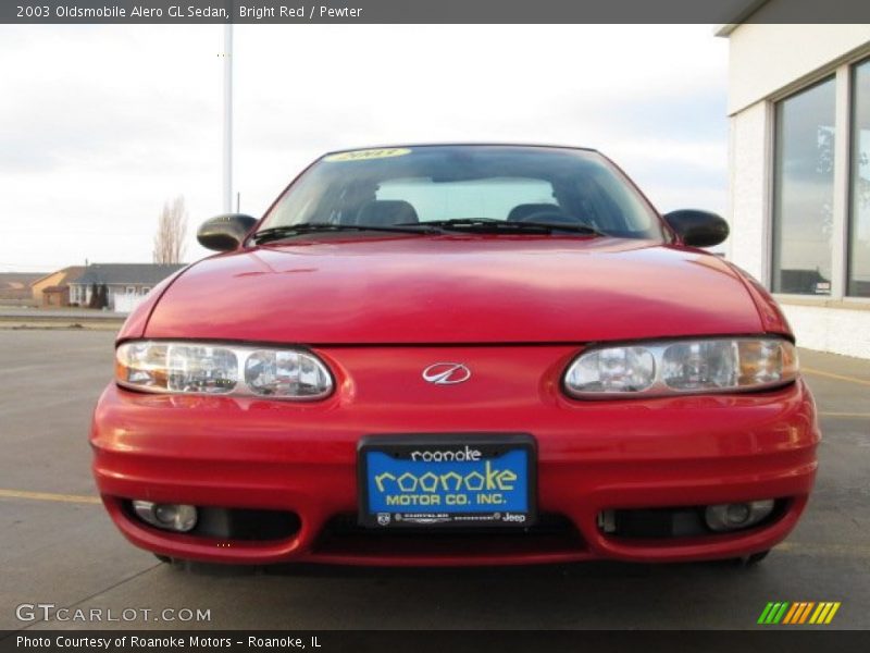 Bright Red / Pewter 2003 Oldsmobile Alero GL Sedan