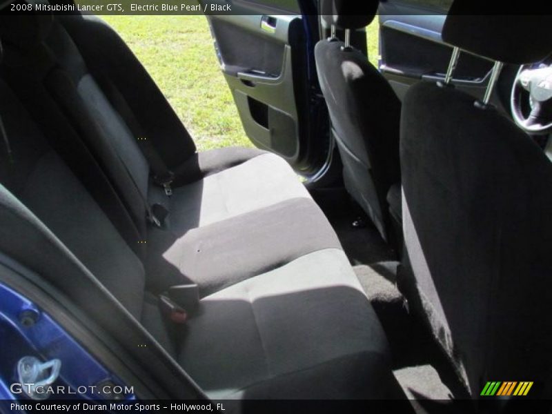 Electric Blue Pearl / Black 2008 Mitsubishi Lancer GTS