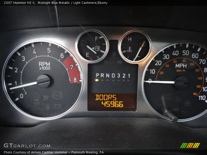 Midnight Blue Metallic / Light Cashmere/Ebony 2007 Hummer H3 X