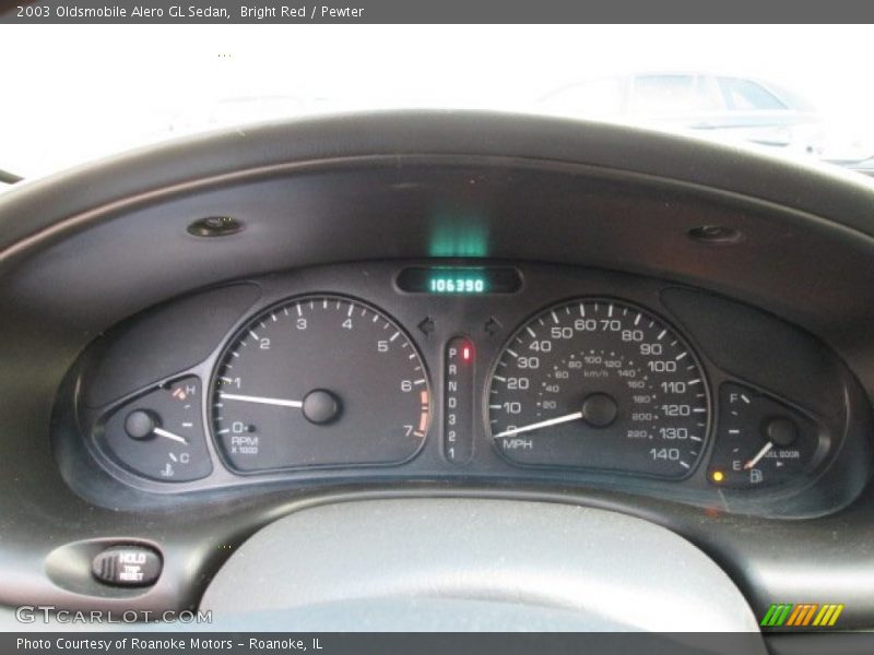 Bright Red / Pewter 2003 Oldsmobile Alero GL Sedan