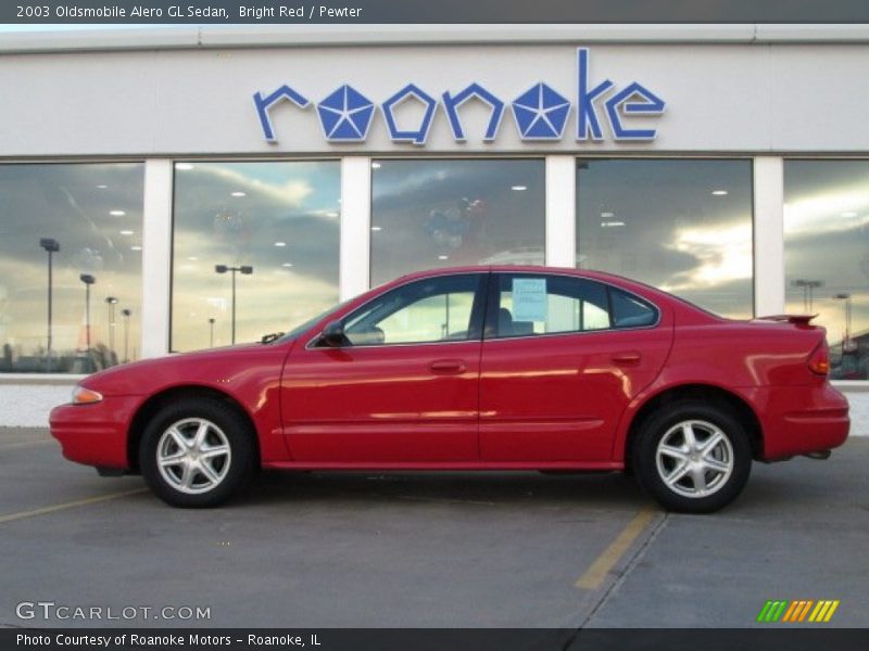 Bright Red / Pewter 2003 Oldsmobile Alero GL Sedan