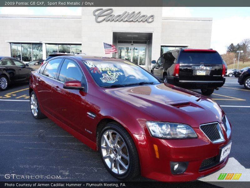 Sport Red Metallic / Onyx 2009 Pontiac G8 GXP