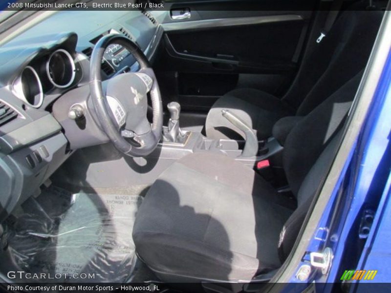 Electric Blue Pearl / Black 2008 Mitsubishi Lancer GTS