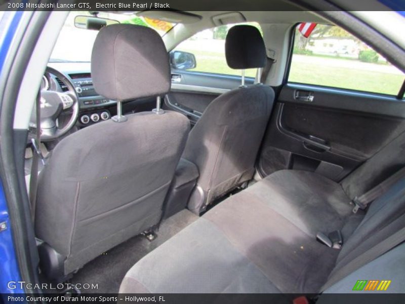 Rear Seat of 2008 Lancer GTS