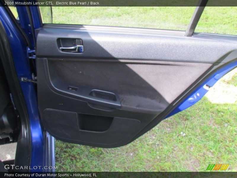 Electric Blue Pearl / Black 2008 Mitsubishi Lancer GTS
