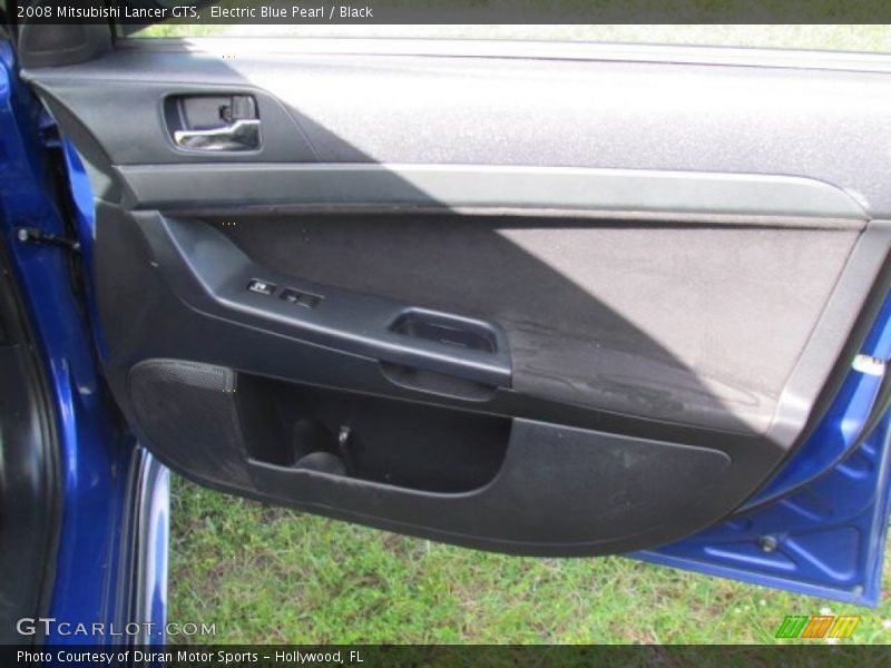 Electric Blue Pearl / Black 2008 Mitsubishi Lancer GTS