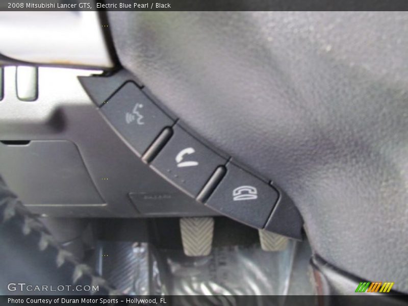 Electric Blue Pearl / Black 2008 Mitsubishi Lancer GTS