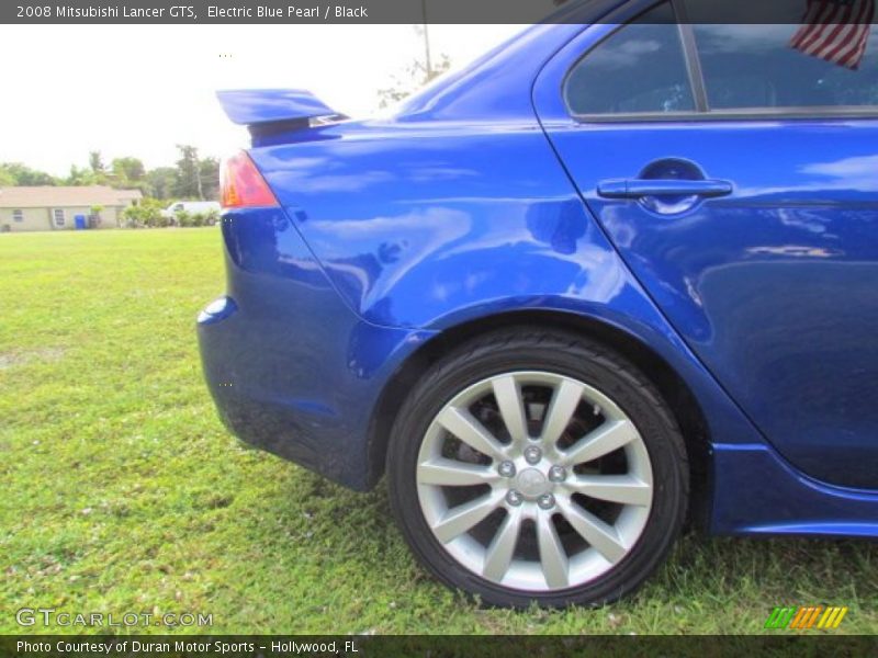 Electric Blue Pearl / Black 2008 Mitsubishi Lancer GTS