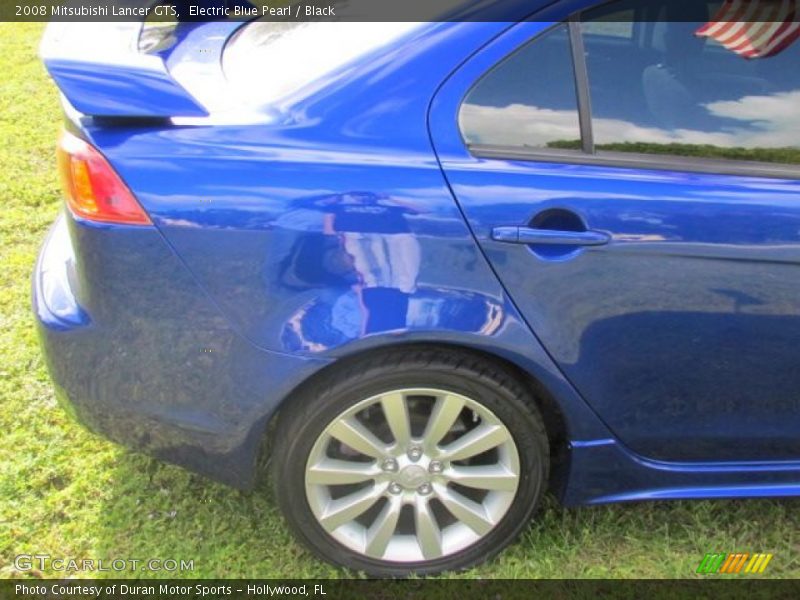 Electric Blue Pearl / Black 2008 Mitsubishi Lancer GTS
