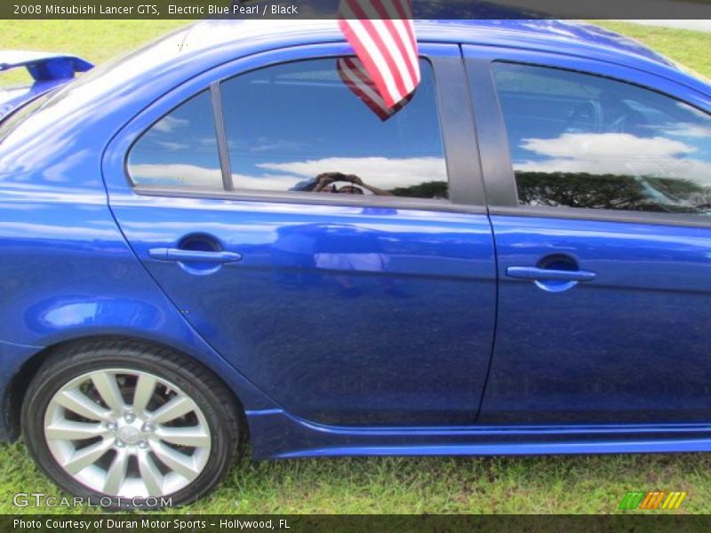 Electric Blue Pearl / Black 2008 Mitsubishi Lancer GTS