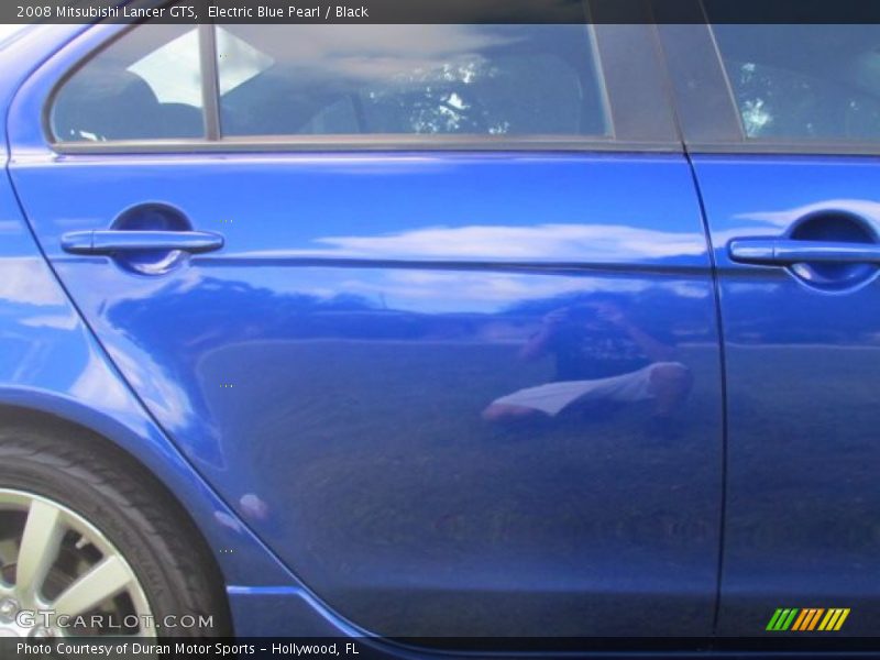 Electric Blue Pearl / Black 2008 Mitsubishi Lancer GTS