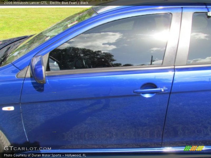 Electric Blue Pearl / Black 2008 Mitsubishi Lancer GTS