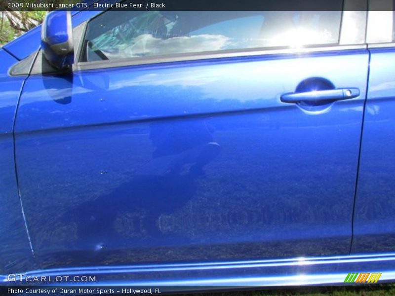 Electric Blue Pearl / Black 2008 Mitsubishi Lancer GTS
