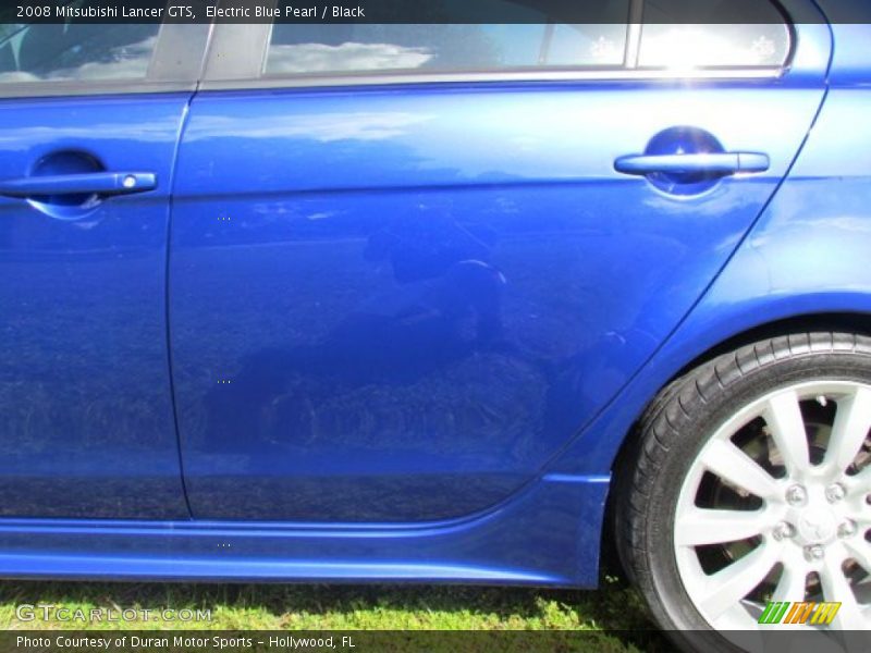 Electric Blue Pearl / Black 2008 Mitsubishi Lancer GTS