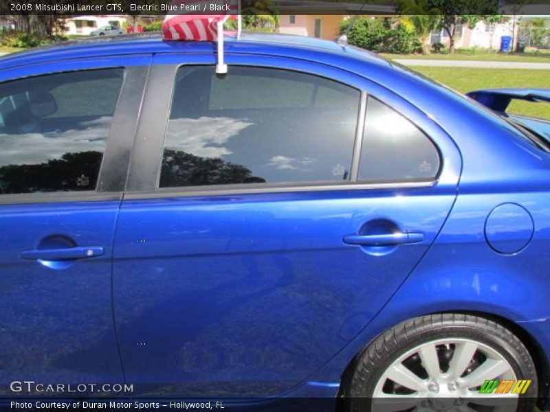 Electric Blue Pearl / Black 2008 Mitsubishi Lancer GTS