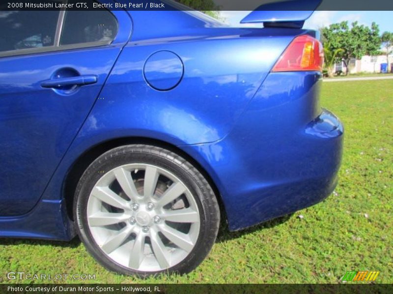 Electric Blue Pearl / Black 2008 Mitsubishi Lancer GTS