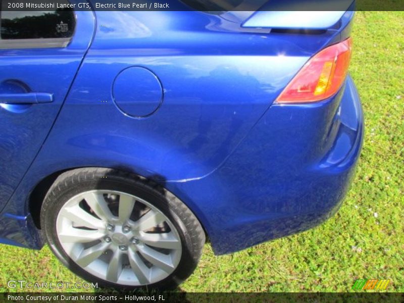 Electric Blue Pearl / Black 2008 Mitsubishi Lancer GTS