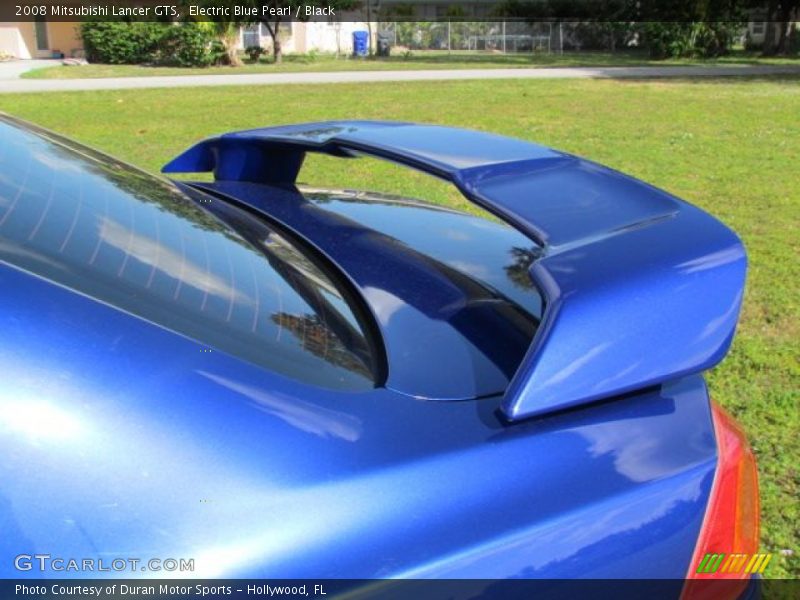 Electric Blue Pearl / Black 2008 Mitsubishi Lancer GTS