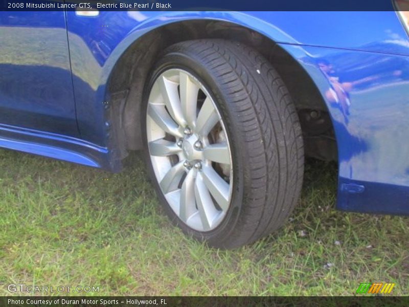 Electric Blue Pearl / Black 2008 Mitsubishi Lancer GTS