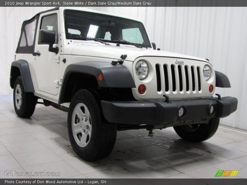 Stone White / Dark Slate Gray/Medium Slate Gray 2010 Jeep Wrangler Sport 4x4