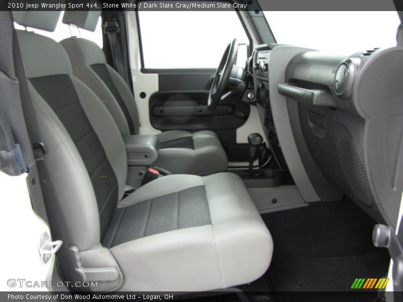 Stone White / Dark Slate Gray/Medium Slate Gray 2010 Jeep Wrangler Sport 4x4