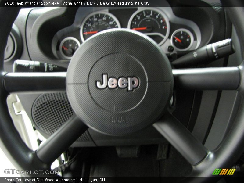 Stone White / Dark Slate Gray/Medium Slate Gray 2010 Jeep Wrangler Sport 4x4