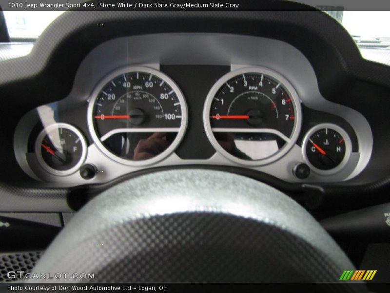 Stone White / Dark Slate Gray/Medium Slate Gray 2010 Jeep Wrangler Sport 4x4