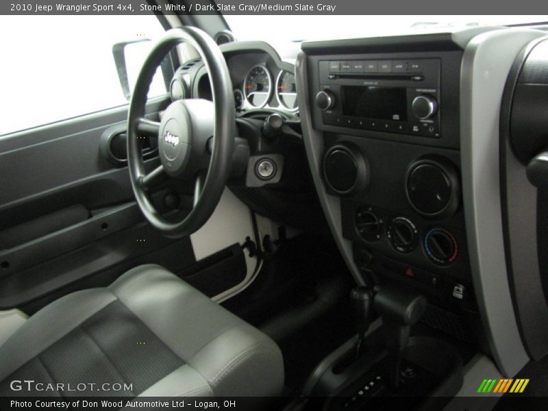 Stone White / Dark Slate Gray/Medium Slate Gray 2010 Jeep Wrangler Sport 4x4