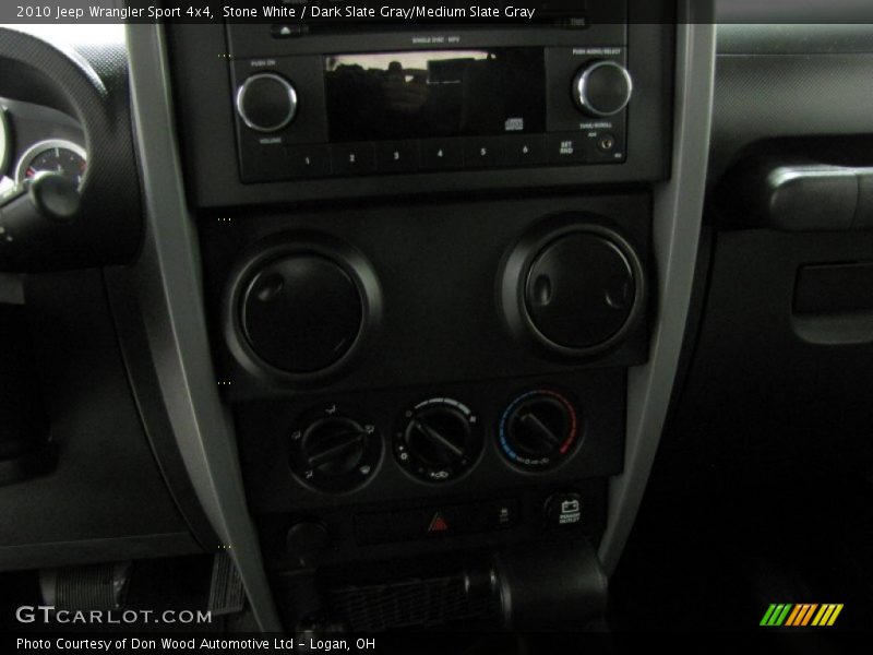 Stone White / Dark Slate Gray/Medium Slate Gray 2010 Jeep Wrangler Sport 4x4