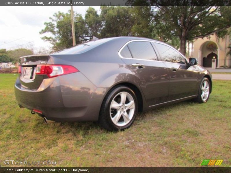 Grigio Metallic / Ebony 2009 Acura TSX Sedan