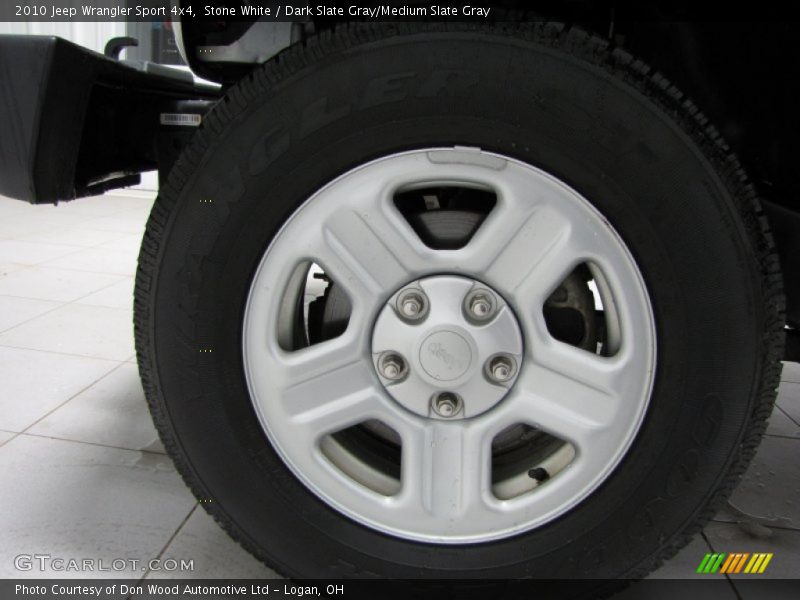 Stone White / Dark Slate Gray/Medium Slate Gray 2010 Jeep Wrangler Sport 4x4