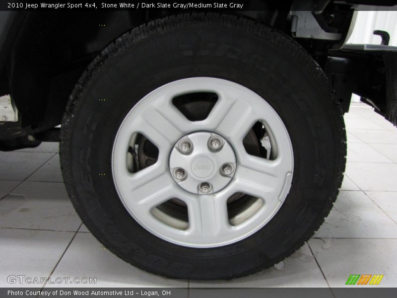 Stone White / Dark Slate Gray/Medium Slate Gray 2010 Jeep Wrangler Sport 4x4