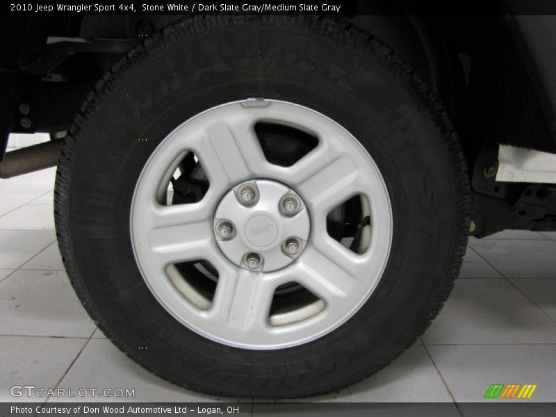 Stone White / Dark Slate Gray/Medium Slate Gray 2010 Jeep Wrangler Sport 4x4