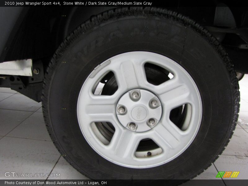 Stone White / Dark Slate Gray/Medium Slate Gray 2010 Jeep Wrangler Sport 4x4