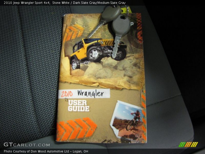 Stone White / Dark Slate Gray/Medium Slate Gray 2010 Jeep Wrangler Sport 4x4