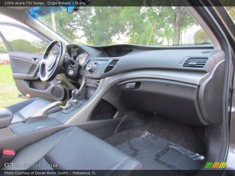 Grigio Metallic / Ebony 2009 Acura TSX Sedan