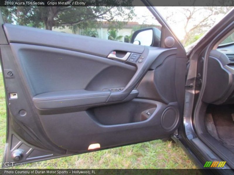 Grigio Metallic / Ebony 2009 Acura TSX Sedan