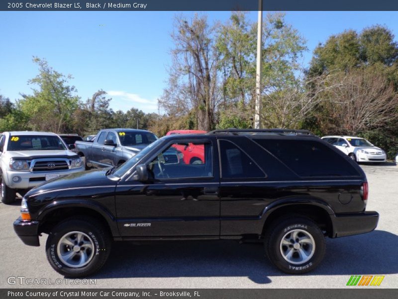 Black / Medium Gray 2005 Chevrolet Blazer LS