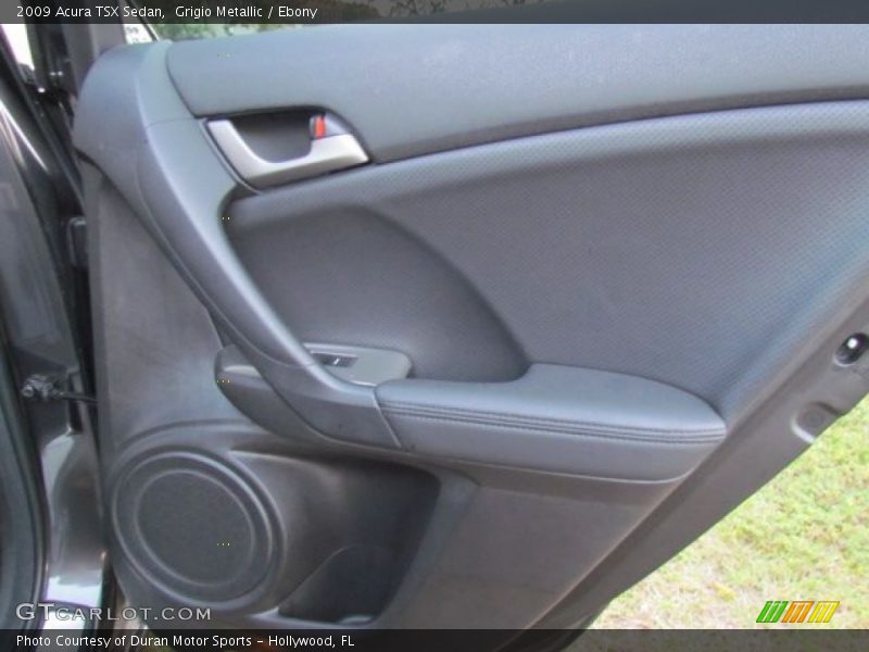 Grigio Metallic / Ebony 2009 Acura TSX Sedan