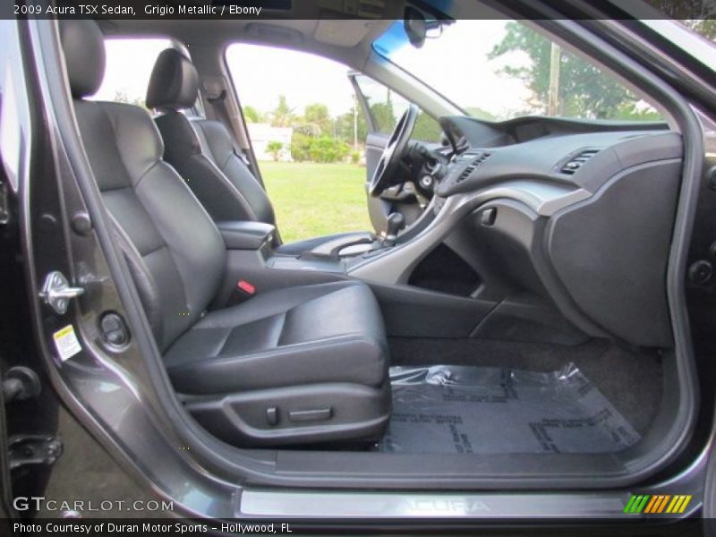 Grigio Metallic / Ebony 2009 Acura TSX Sedan