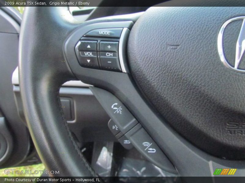 Grigio Metallic / Ebony 2009 Acura TSX Sedan