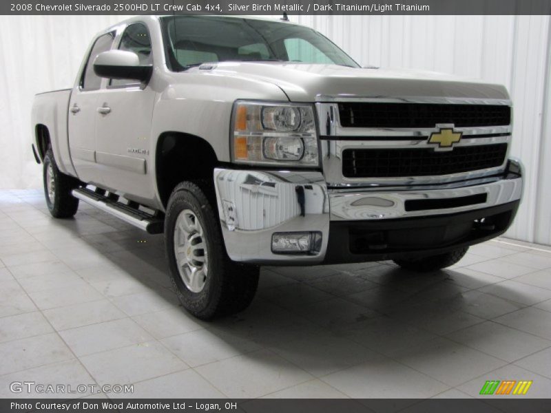 Silver Birch Metallic / Dark Titanium/Light Titanium 2008 Chevrolet Silverado 2500HD LT Crew Cab 4x4