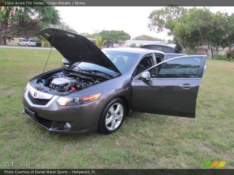 Grigio Metallic / Ebony 2009 Acura TSX Sedan