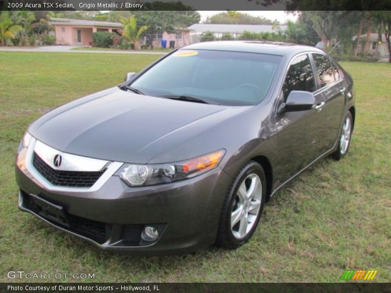 Grigio Metallic / Ebony 2009 Acura TSX Sedan