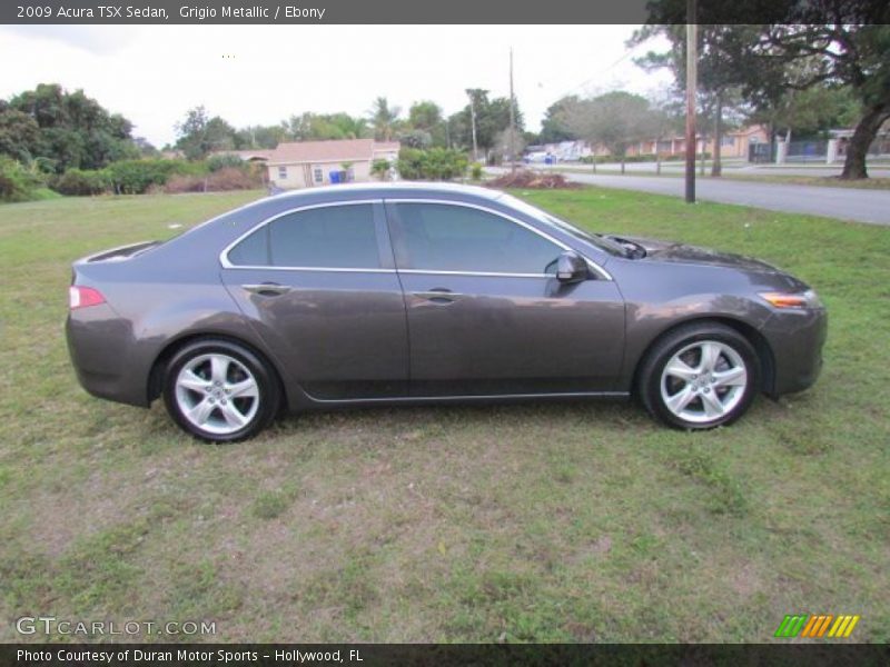 Grigio Metallic / Ebony 2009 Acura TSX Sedan