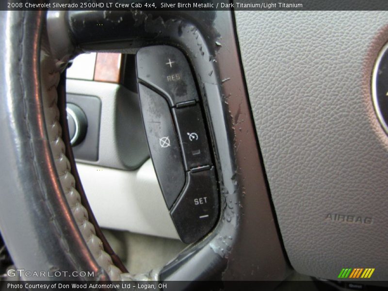 Silver Birch Metallic / Dark Titanium/Light Titanium 2008 Chevrolet Silverado 2500HD LT Crew Cab 4x4