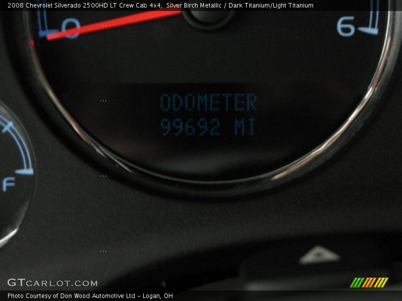 Silver Birch Metallic / Dark Titanium/Light Titanium 2008 Chevrolet Silverado 2500HD LT Crew Cab 4x4